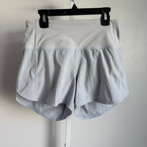 Lululemon Women's Running Shorts High Rise Lightweight Gray sz 4 Athletic